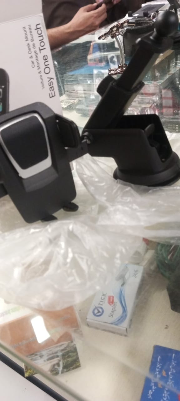 Easy One Touch Mobile Holder Car & Desk Mount / Car Phone Holder Mobile Phone Holder Stand in Car