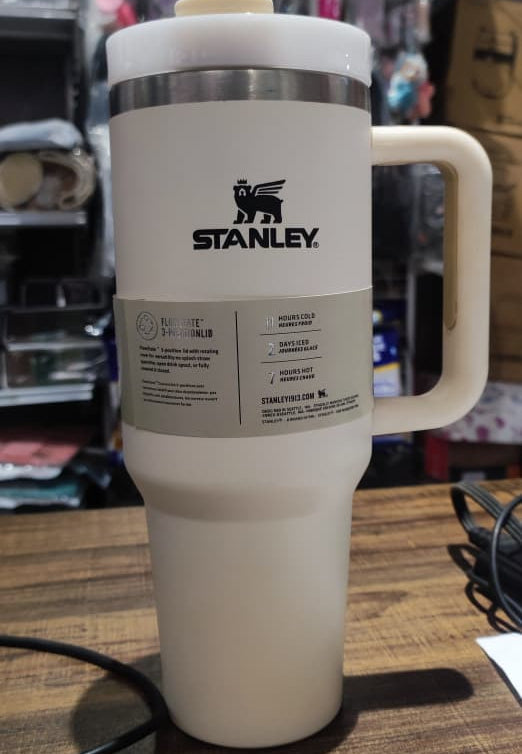Stanley 40 Oz | (1200ML) Stainless Steel Vacuum Insulated Tumbler With Straw Leak Proof Quencher Cup For Hot And Cold Beverages - With Box