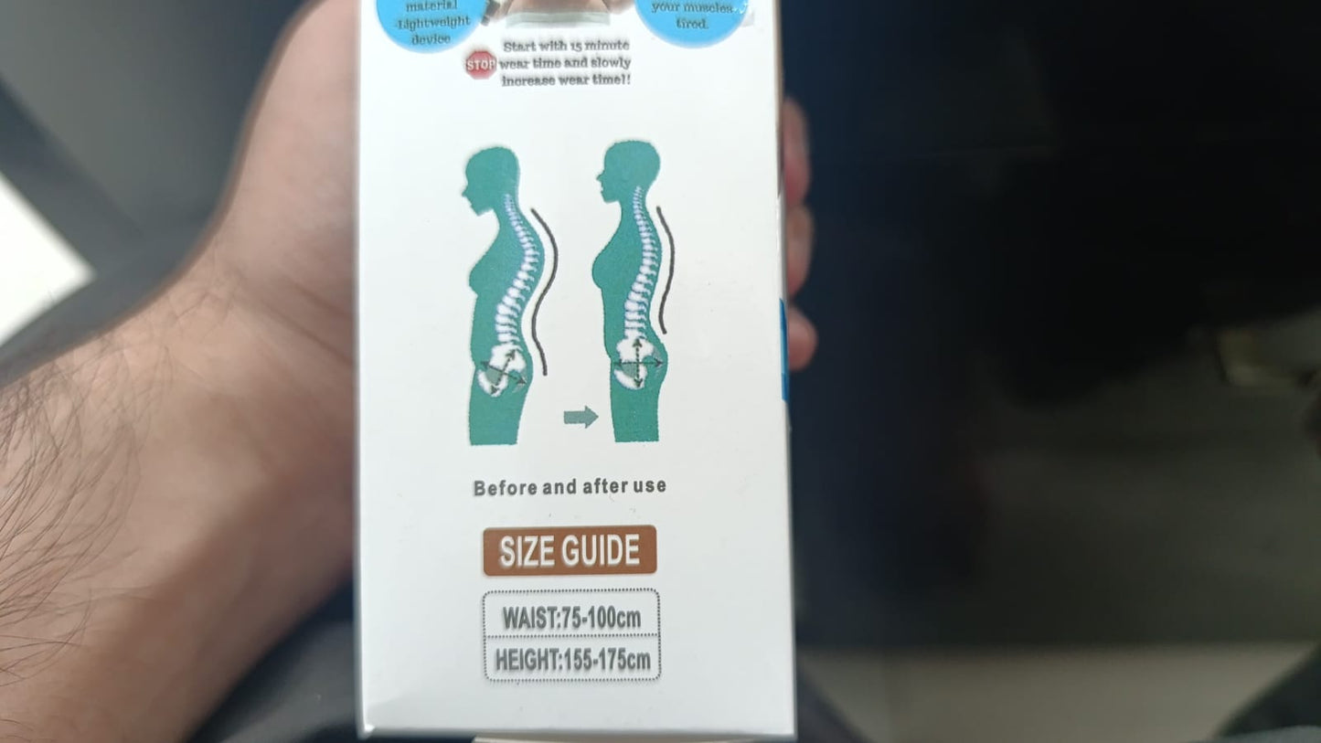 Adjustable Body Posture Corrector Belt – Back & Shoulder Support Brace for Men and Women | Spine Alignment & Pain Relief Rs 451