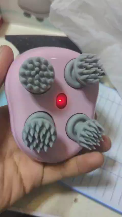 Smart Electric Scalp Massager With Soft Silicone Massage Heads – Relaxing Head Massage Tool | Random Color